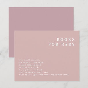 ROGUE Modern Stof Roze Blush Boeken voor Baby Kaar Kaart