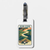 Rogue River Oregon Kleuren Bagagelabel (Achterkant verticaal)