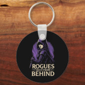 Rogues Do It From Behind Funny Rpg Tabletop Gaming Sleutelhanger (Voorkant)