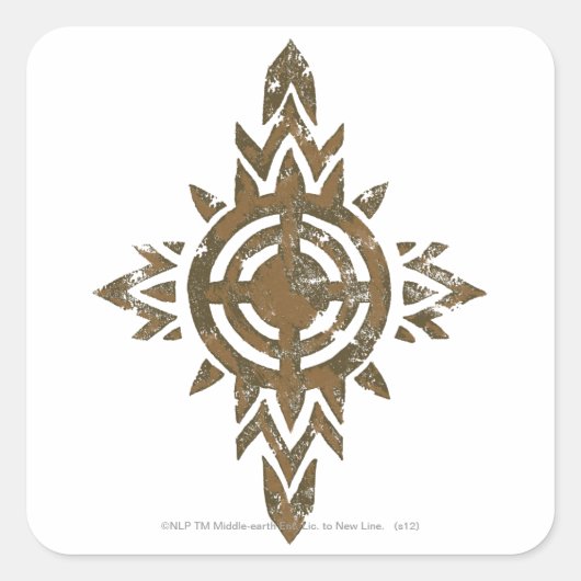 Rohan Crest Vierkante Sticker (Voorkant)