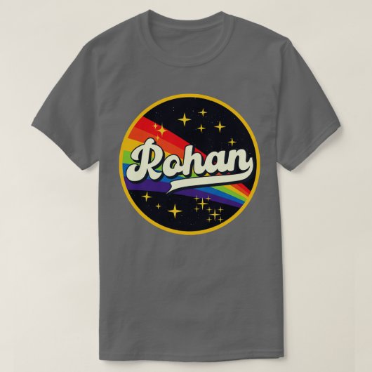 Rohan regenboog in ruimte stijl t-shirt (Design voorkant)
