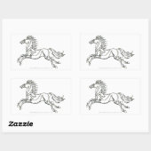 Rohan Symbol Rechthoekige Sticker (Vel)