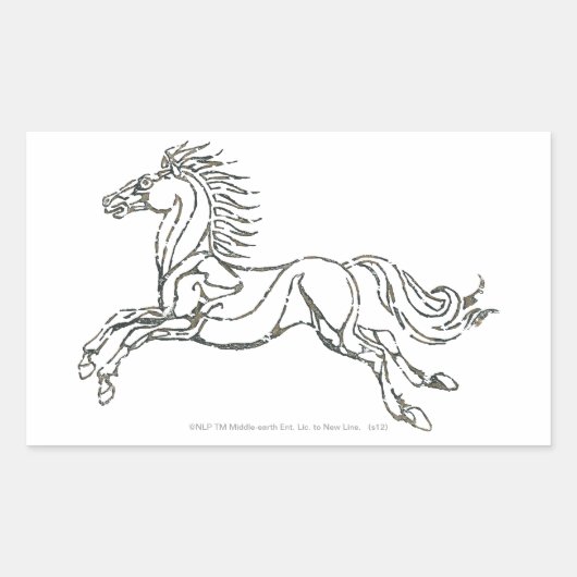 Rohan Symbol Rechthoekige Sticker (Voorkant)