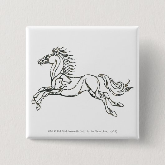 Rohan Symbol Vierkante Button 5,1 Cm (Voorkant)