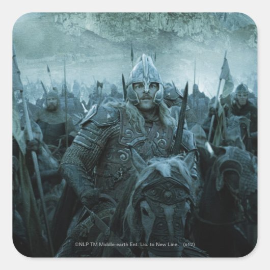 ROHIRRIM™ VIERKANTE STICKER (Voorkant)