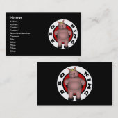 Roi" cartes de visite "de BBQ (Devant / Derrière)