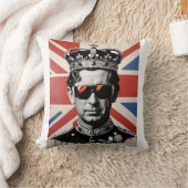roi Charles iii jeter coussin d'oreiller avec cour (Couverture)