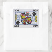Roi Clovers (Clubs) Jouer Stickers Carte (Sac)