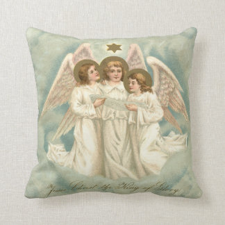 Roi de 3 anges de coussin chrétien de vacances de