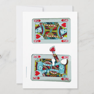 Roi de coeur romantique et drôle Faire-part de mar