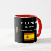 Roi de Filipe VI de tasse de l'Espagne (Devant droit)