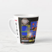 "ROI DE KENO" Latte Mug avec nom (Angle gauche)