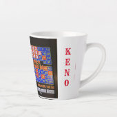 "ROI DE KENO" Latte Mug avec nom (Droite)