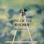 Roi de la cuisine chef cuisine ajouter nom couronn (Neutre)