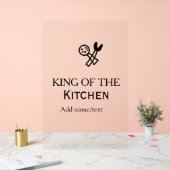 Roi de la cuisine chef cuisine ajouter nom couronn (Mariage)