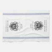 Roi de la cuisine Nom Customisé Monogram Serviette (Horizontal)