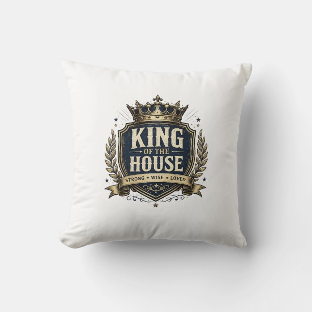 Roi de la Maison Coussin Décoratif (Recto)