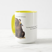 Roi de mes aventures Mug Ours Deux Tons Jaune (Devant gauche)