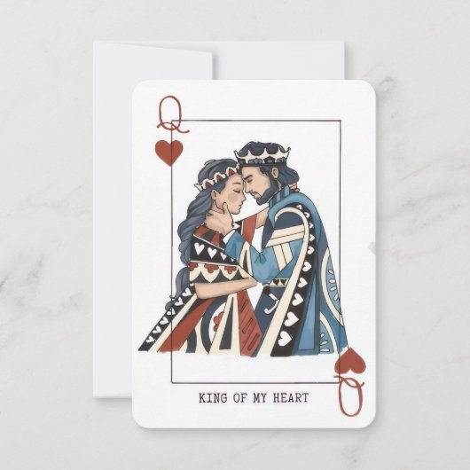 Roi de mon cœur – Invitation au jour de Henna de B (Devant)