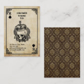 Roi de Pique - Carte de visite (Devant / Derrière)