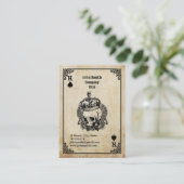 Roi de Pique - Carte de visite (Debout devant)