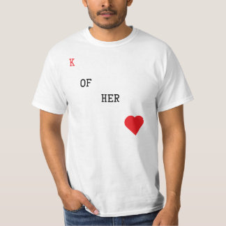 Roi de son T-shirt de carte de jeu de coeur