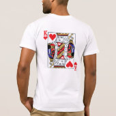 Roi de T-shirt de coeurs (Dos)