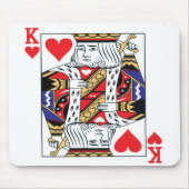 Roi de tapis de souris de coeurs (Devant)