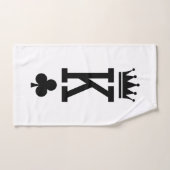 Roi des cartes (Serviette à main)