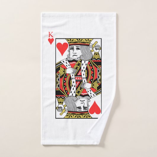 Roi des coeurs (Serviette à main)