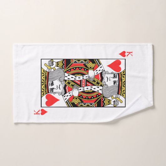Roi des coeurs (Serviette à main)