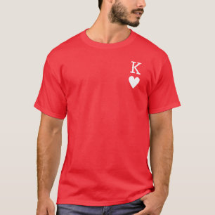Roi des Coeurs - Jouer Symbole de carte T-shirt