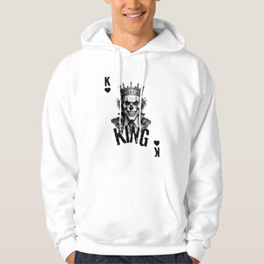 roi des coeurs sweat à capuche (Devant)