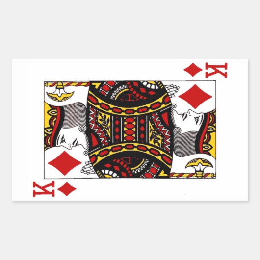Roi des diamants - Sticker de rectangle (Devant)