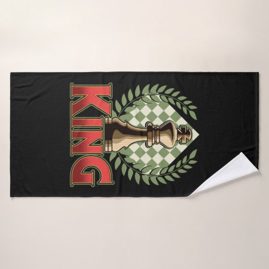 roi des échecs (Serviette de bain)