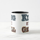 Roi du grill BBQ Cuisine Slogan Mug (Centre)