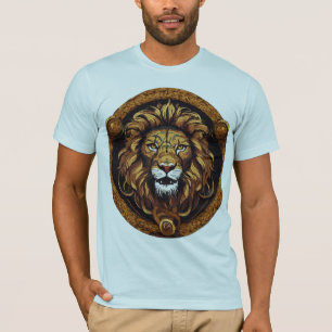 Roi Lion Serpent Féroce – T-Shirt Vectoriel Stylis