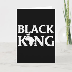 Roi Noir Carte Africaine Fierté Noire Mélanine Enf
