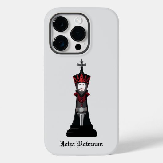 Roi Noir / Étui pour iPhone Case-Mate avec nom per (Verso)