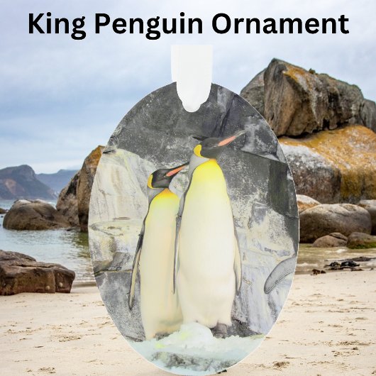 Roi Penguin - Ornement acrylique