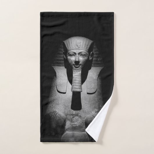 Roi pharaon noir et blanc (Serviette à main)