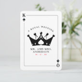 Roi & Reine de Pique Carte de Casino Poker (Debout devant)