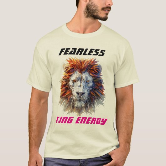 Roi sans peur - T-shirt Lion (Devant)