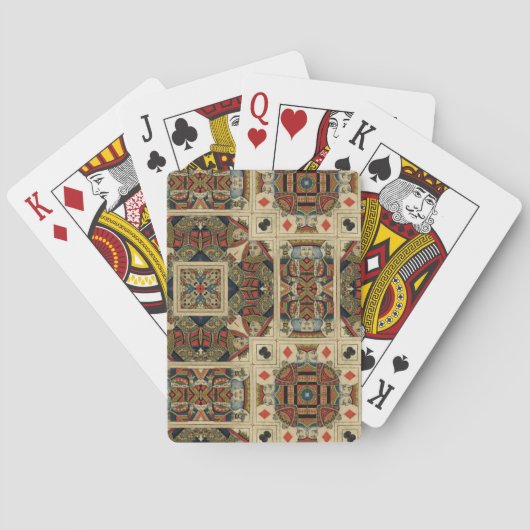 Rois et cartes de jeu de la Reine (dos)