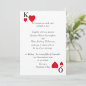 Rois et faire-part de mariage de la Reine (Debout devant)