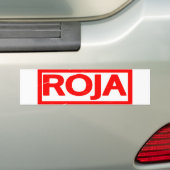 Roja Stamp Bumpersticker (Op auto)
