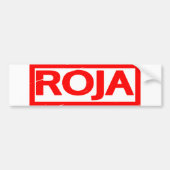 Roja Stamp Bumpersticker (Voorkant)
