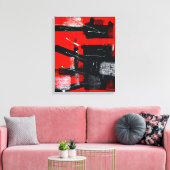 Rojo #103 canvas afdruk (Insitu (Woonkamer))