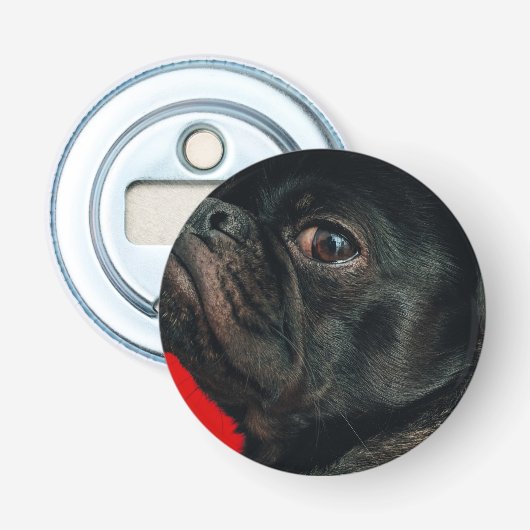 rojo-hond button flesopener (Voorkant)