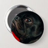 rojo-hond ronde button 4,0 cm (Voorkant /achterkant)